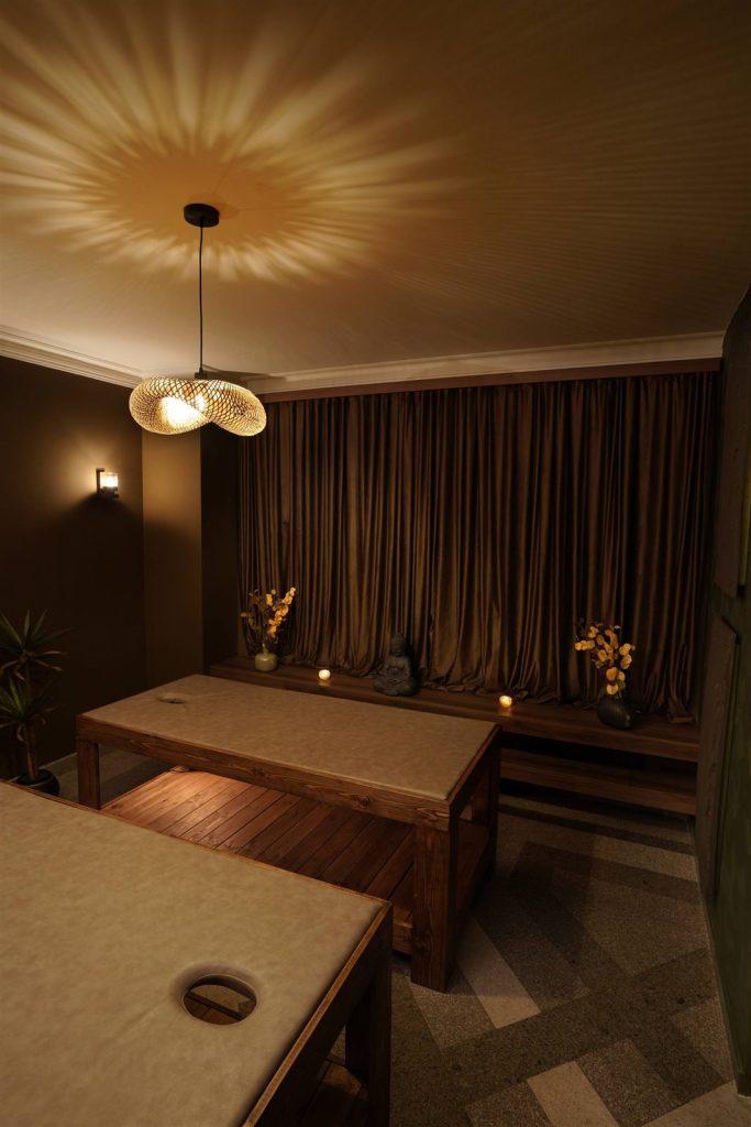 Warm private treatment room